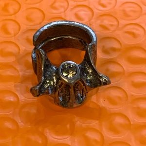 Martha Rotten vertebra ring with stone